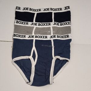 New Vintage Joe Boxer Men's Classic Briefs 3 Pack Size 32-34
